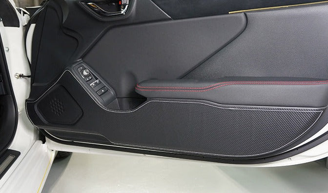 Revel GT Design Kick Panel Cover (Blue Stitch) 16-19 Subaru WRX / WRX STI - 4 Pieces