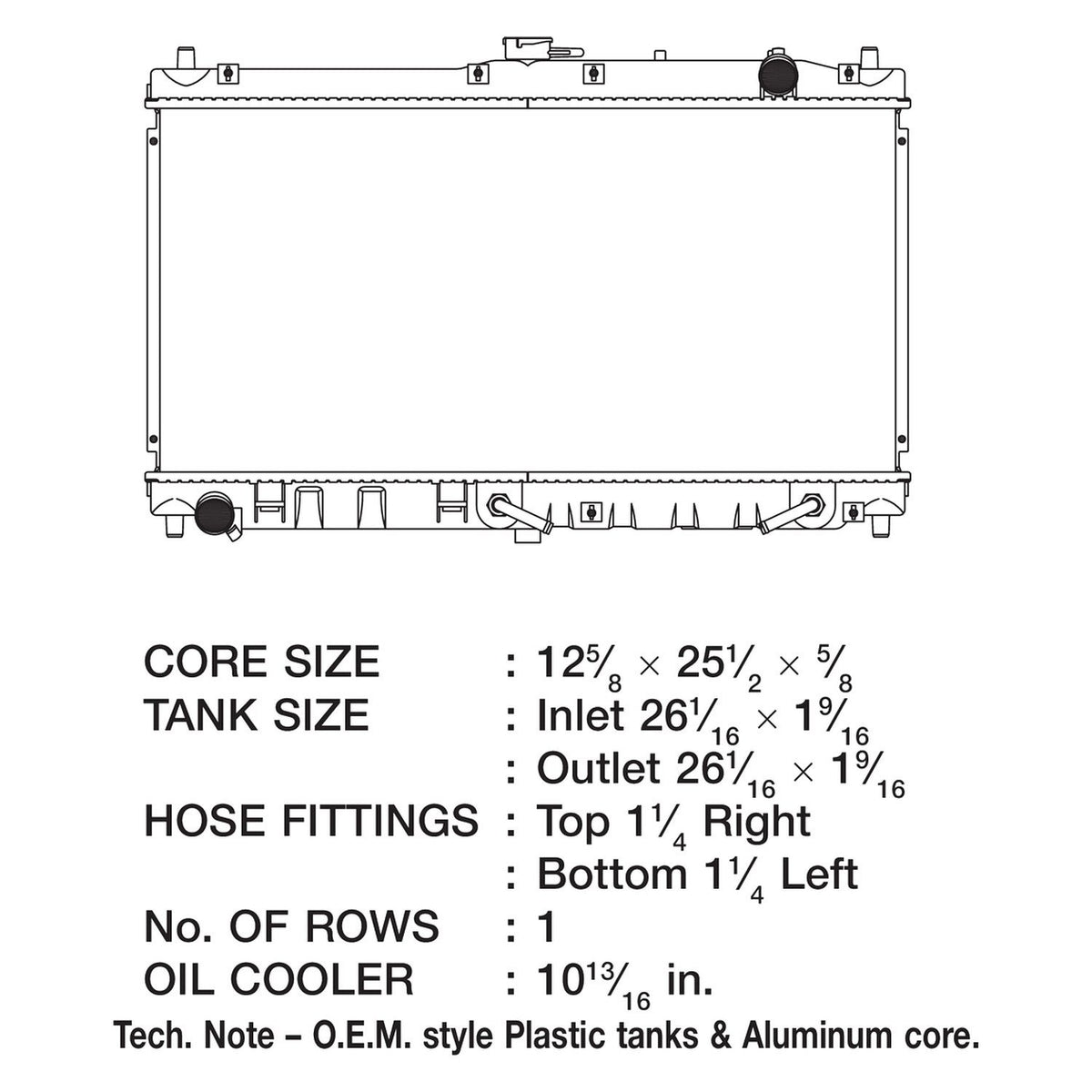 CSF 90-93 Mazda Miata 1.6L OEM Plastic Radiator main image 0