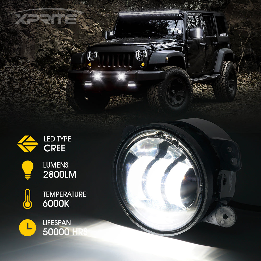 Xprite 4" LED Fog Light Dodge Charger (2011-2013) Explore Series Xprite 4" LED Fog Light Dodge Charger (2011-2013) Explore Series