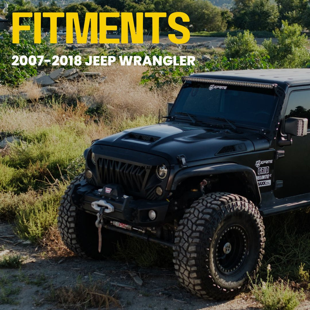 Xprite Piranha Hood With Functional Vents For 2018+ Jeep Wrangler JL & Gladiator JT