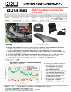 HKS Air Intake Box Subaru WRX STi (2015-2021) Dry Carbon - 70026-AF005