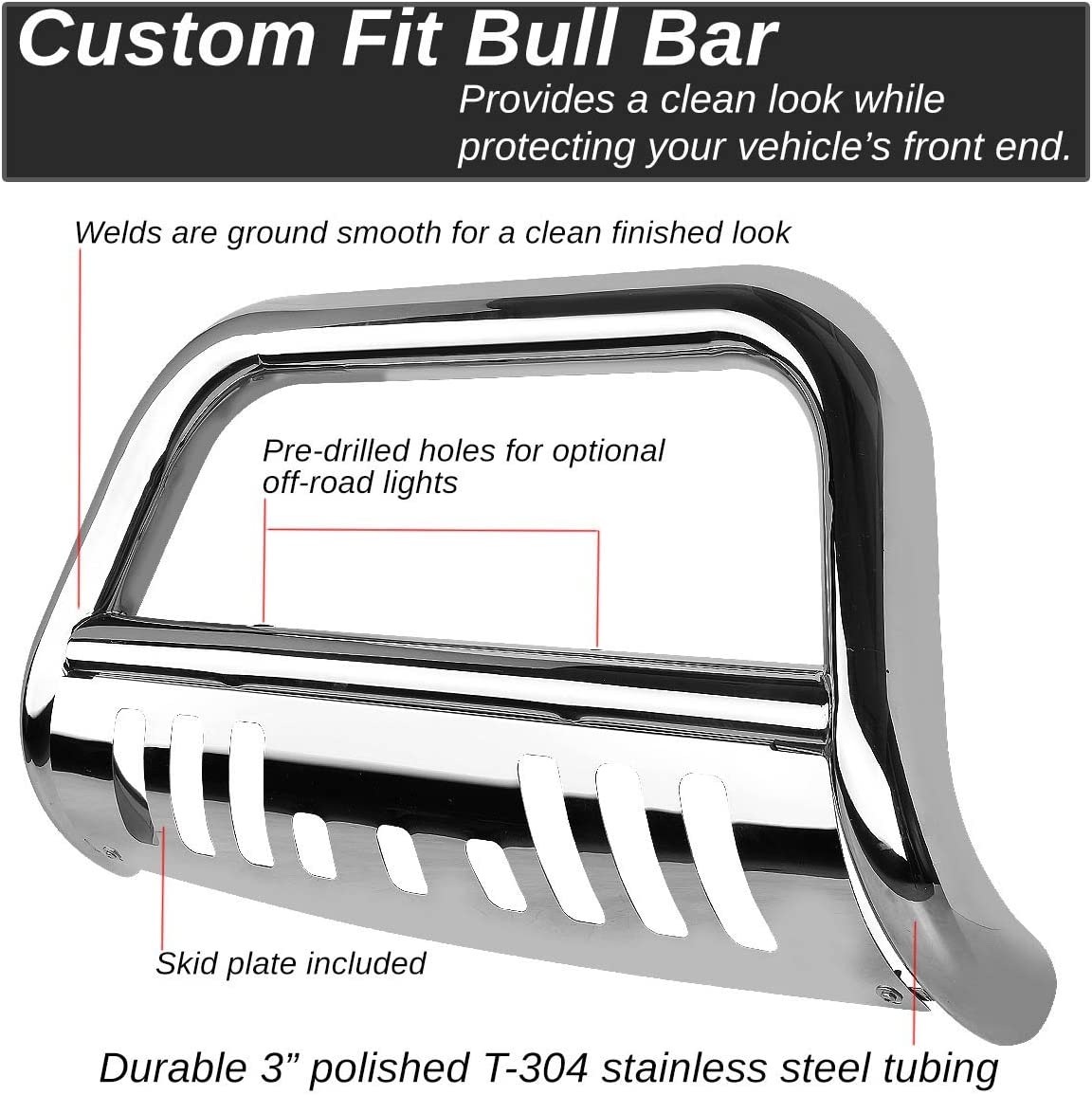 DNA Bull Bar Guard Nissan Armada 2005 2015 3