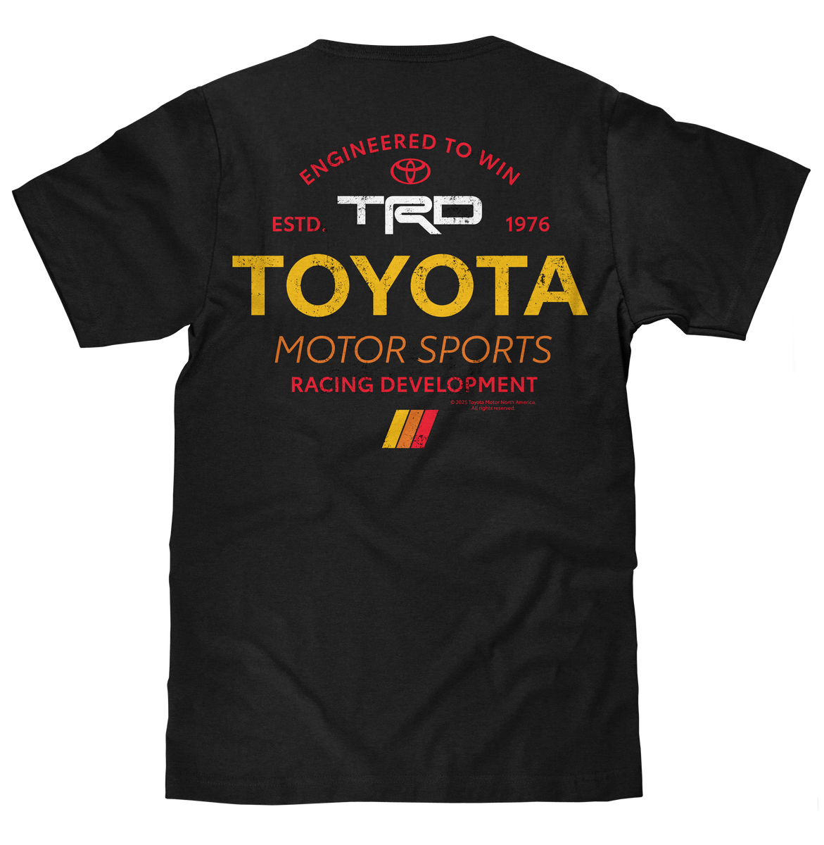 TOYOTA Racing Development TRD キャディバッグ Toyota Racing Development TRD Front and Back Print T-Shirt - Black