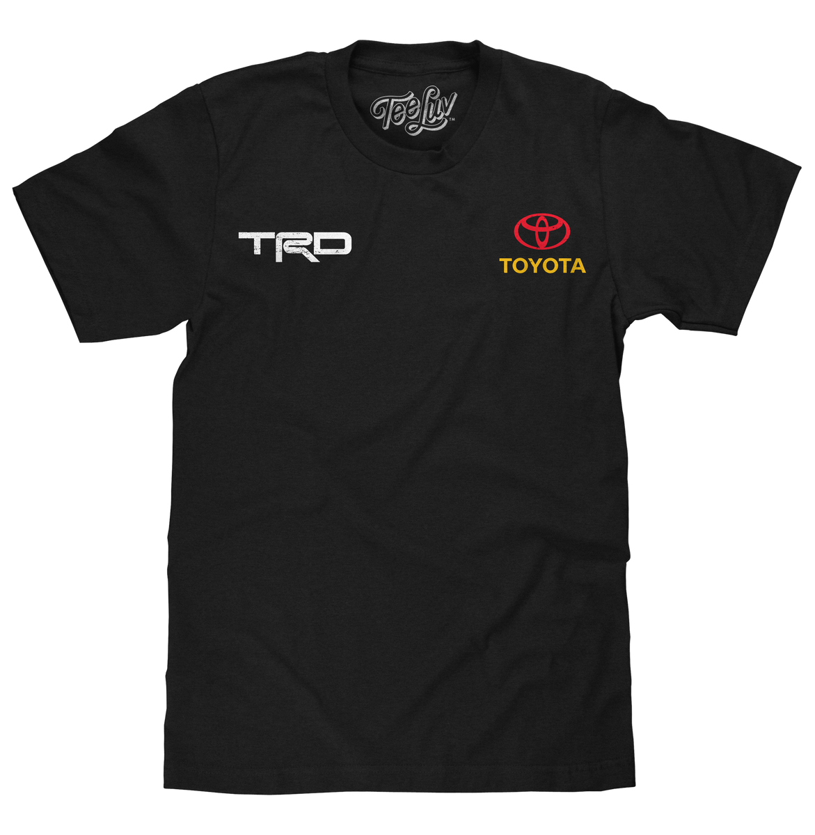 TRD　TOYOTA　トヨタ　Racing Development　つなぎ Toyota Racing Development TRD Front and Back Print T-Shirt - Black