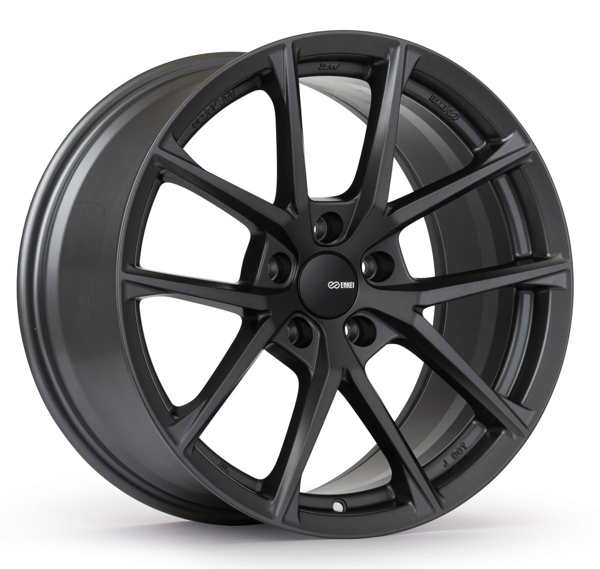 Enkei Helix Wheels 18x8.5 (38 or 45 Offset) 5 Bolt Pattern - Matte Gun