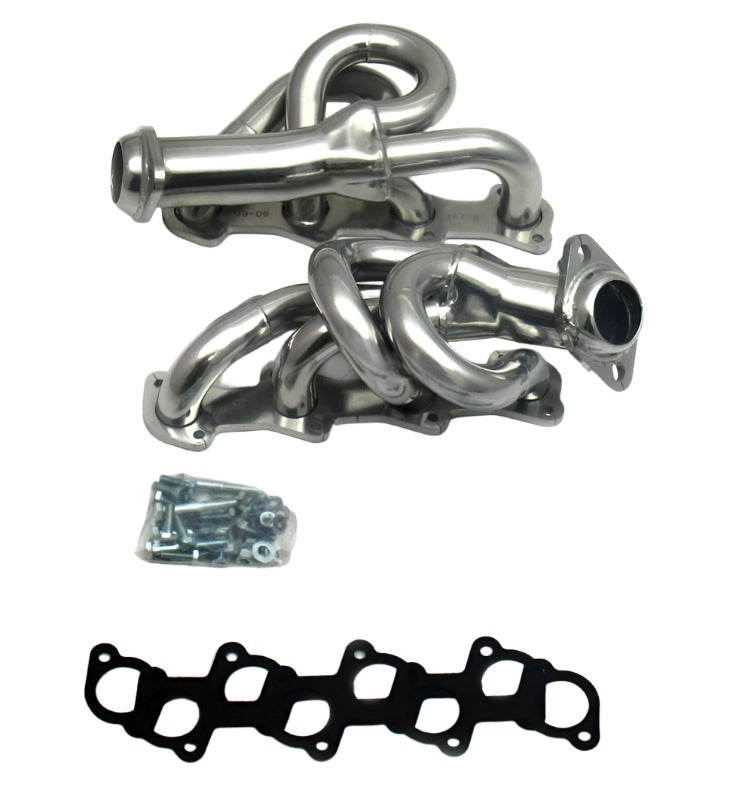 FAPO Shorty Headers For 1997-2003 Ford F150 5.4L V8 – 304 Stainless Steel With Polished Finish And Gaskets