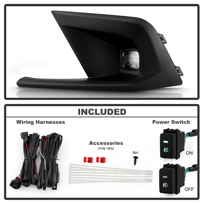 Complete LED Fog Light Kit For 2022-2024 Honda Civic - Includes Lamps, Switch & Wiring