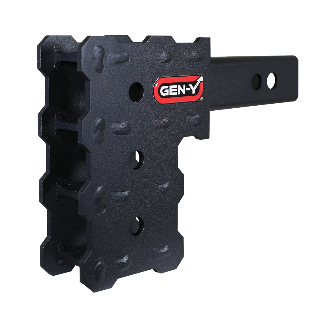Gen-Y Phantom-X 2in Solid Shank 4.5in Drop 1K TW 10K Hitch w/GH-031 Dual-Ball Mount