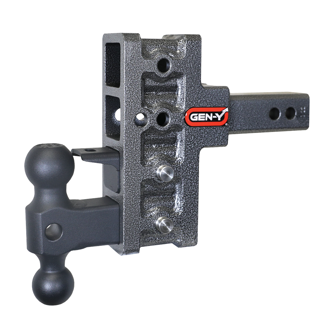 GenY Hitch Mega Duty 10K Drop Hitch (2″ Offset Shank) 2.5" Rise, 5″ D