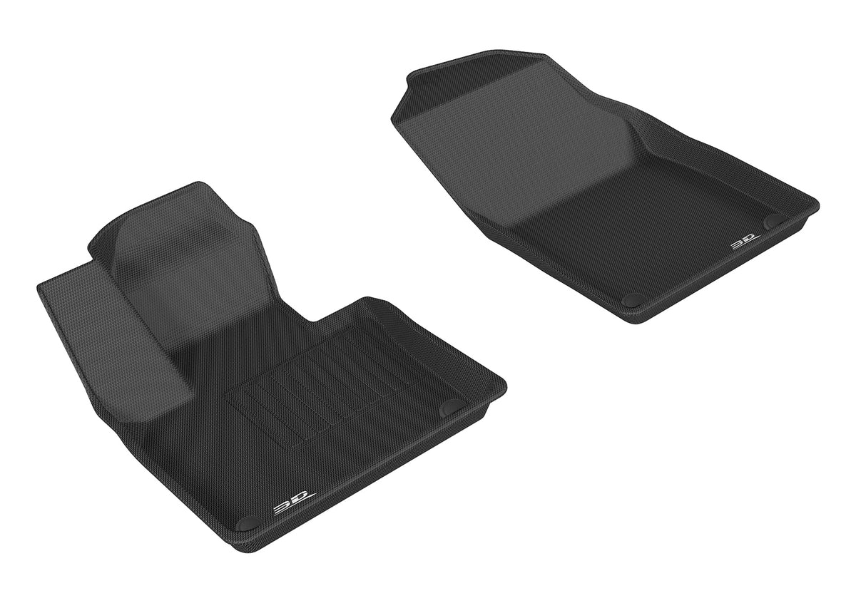 3D MAXpider KAGU 2nd Row Floormats - Black | 2015-2021 Volvo XC90 T8 Twin Engine (L1VV02921509)