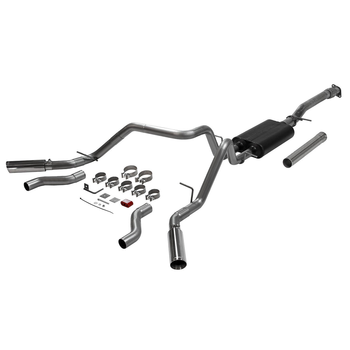 Flowmaster 737894 19-C SILVERARDO 1500 SIGNATURE CAT-BACK EXHAUST SYS 3/2.5IN TUBING DUAL SS main image 1