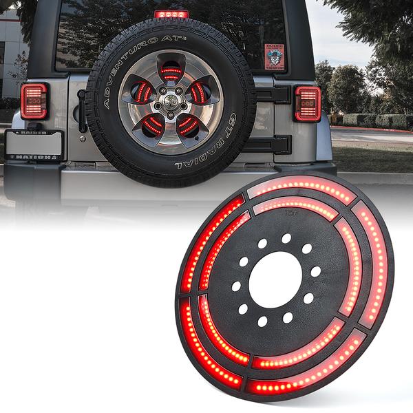 Xprite Spare Tire LED Brake Light Jeep Wrangler JK (20072018) JL (201