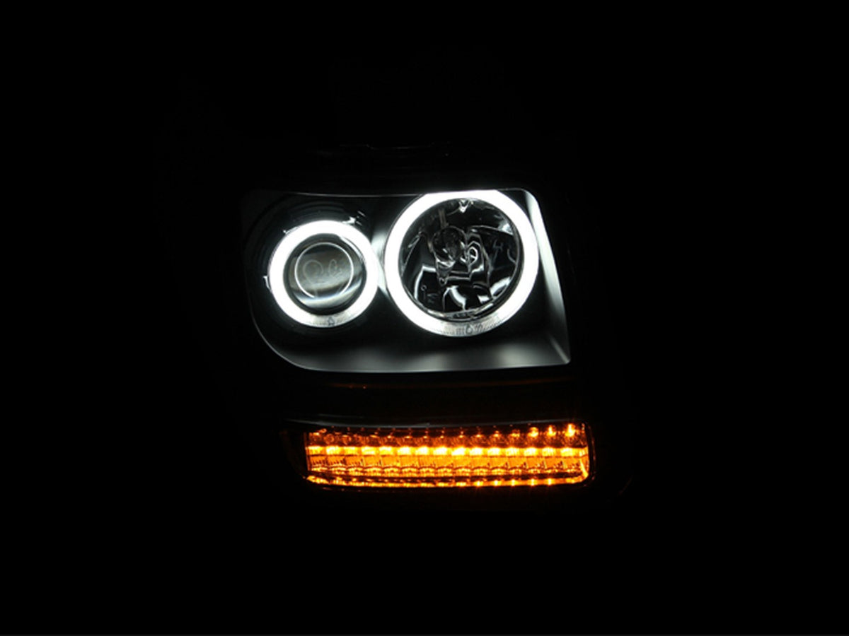 Anzo Projector Headlights Dodge Nitro (07-12) w/ SMD LED Halo