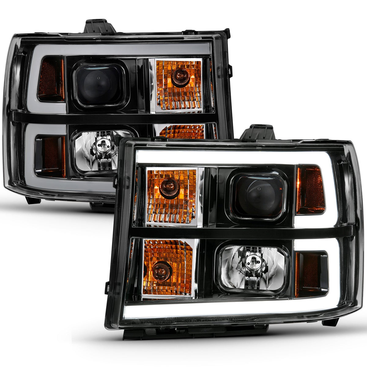 ANZO Perf Headlight Set Plank Chrome GMC Sierra 14-15 (111553)
