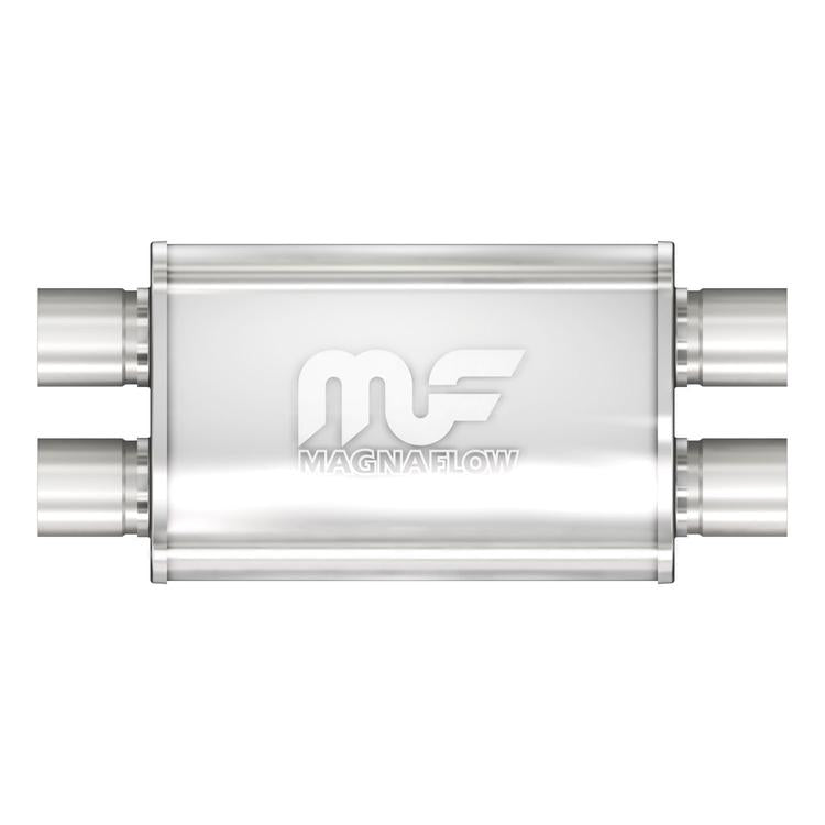 MagnaFlow 4x9in. Oval 2.25in. Offset/Center Multi-Chamber Performance Exhaust Muffler | (13215)
