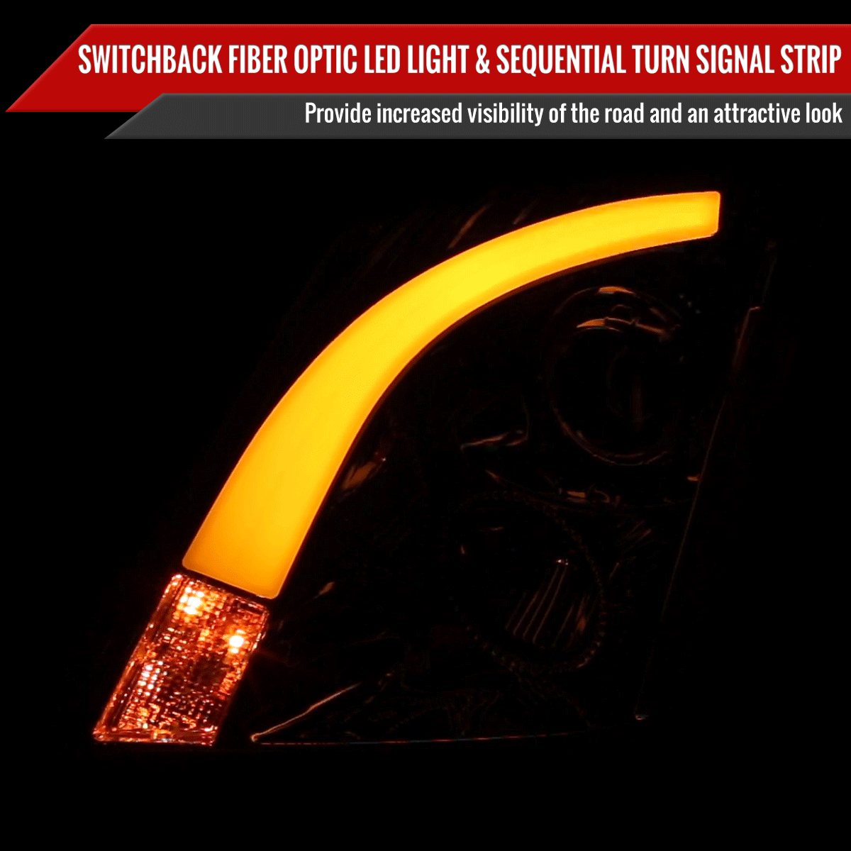 SpecD Projector Headlights Cadillac CTS (20082014) Sequential Switch