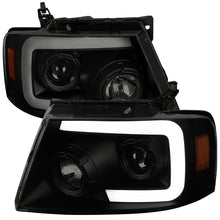 Load image into Gallery viewer, 289.95 Spec-D Projector Headlights Ford F150 (04-08) Sequential LED Bar - Black / Smoke Tint / Chrome - Redline360 Alternate Image