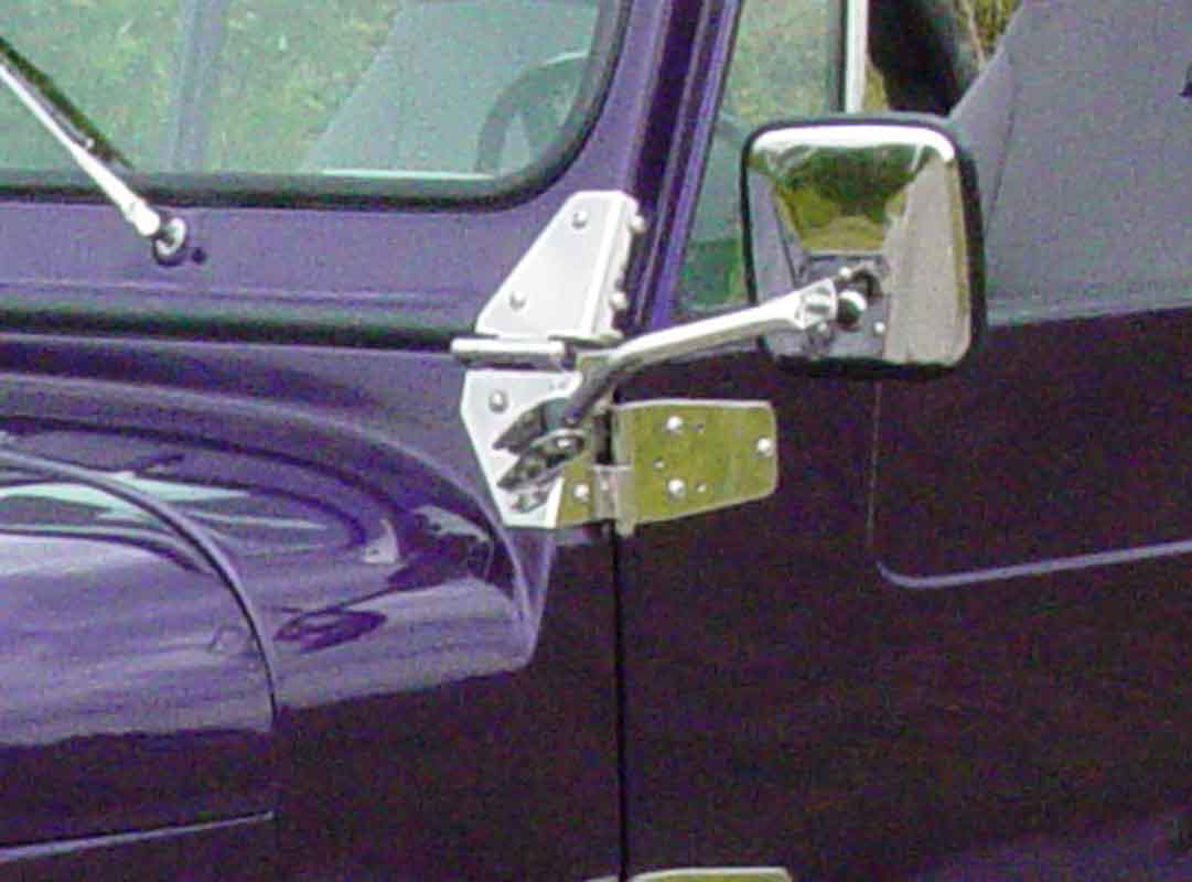 RT Off Road RT34017 - Windshield Hinges, Stainless, Jeep CJ, Wrangler YJ
