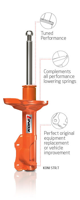 Koni STR.T Orange Shock - Front Left | Multiple Fitments (8750 1102L)