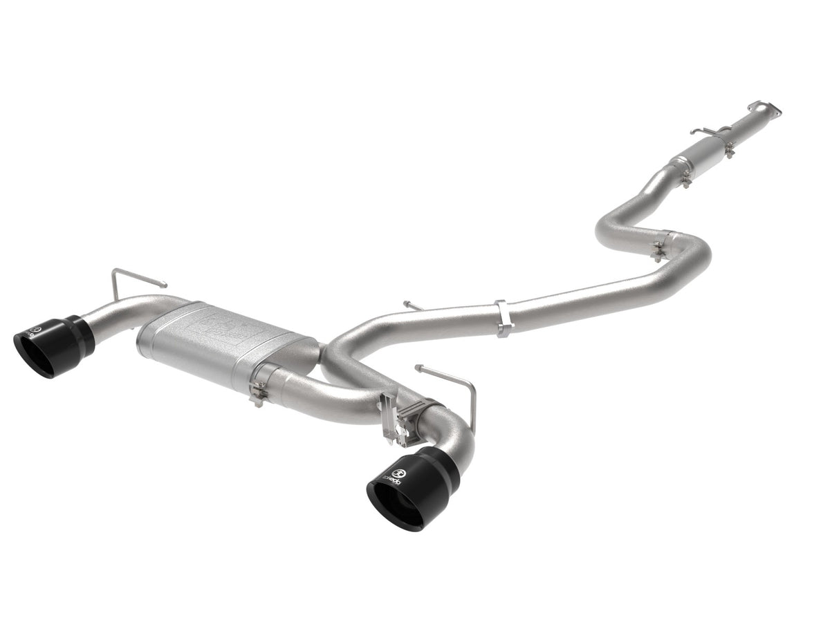 aFe Takeda 3in-2.5in 304 SS Axle-Back Exhaust w/ Carbon Tip 19-20 Hyundai Veloster I4-1.6L(t)