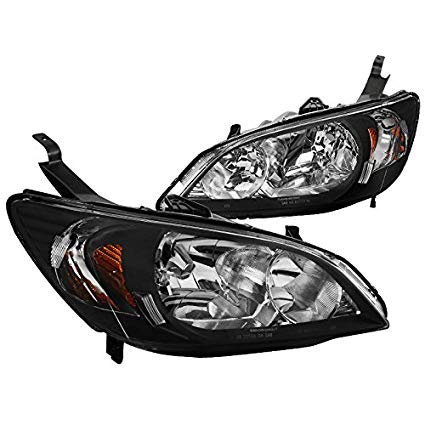 DEPO JDM Black Projector Headlight + Bulb For 2002-2005 Honda Civic 3D Si HB EP3 DEPO JDM Black Projector Headlight + Bulb For 2002-2005 Honda Civic 3D Si HB EP3