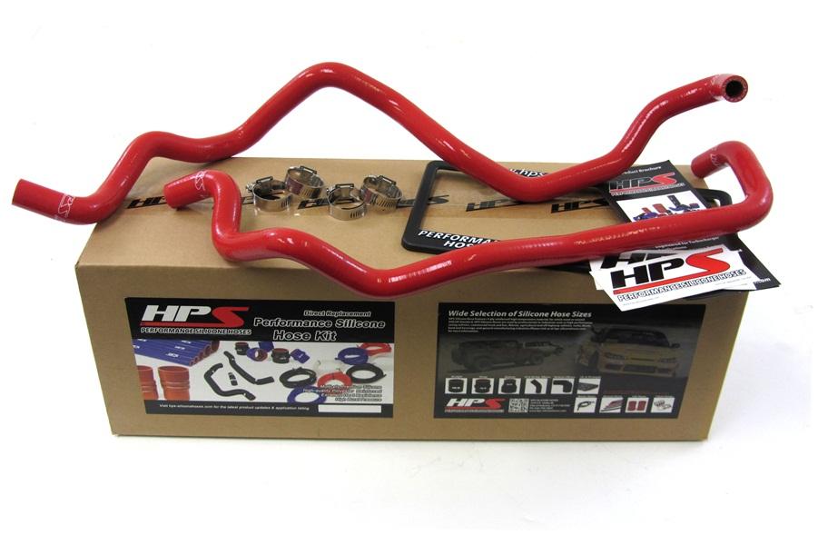 HPS Silicone Heater Hoses Jeep Wrangler JK 3.8L V6 LHD (0711) Red / B