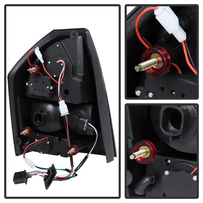 Xtune LED Tail Lights Chrysler 300 (20052007) Black Housing / Clear L Redline360