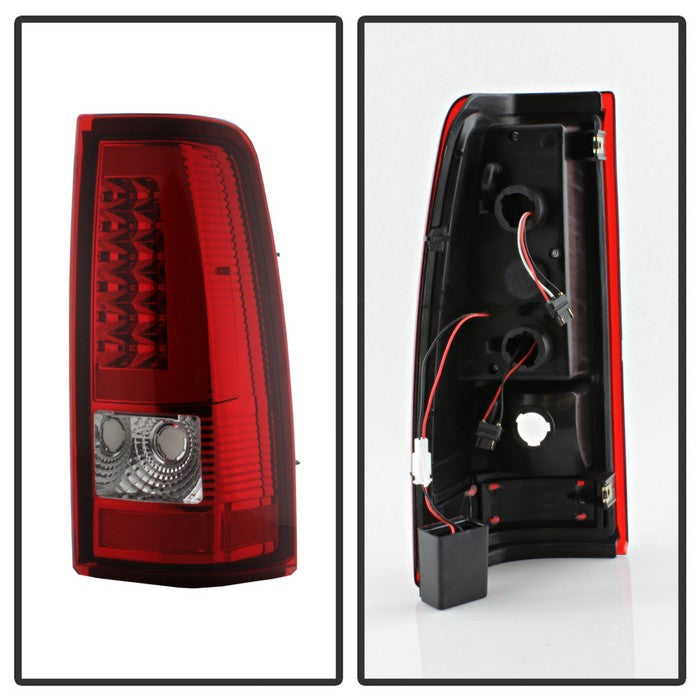 Xtune Chevy Silverado 1500/2500/3500 1999-2002 LED Tail Lights Black main image 1