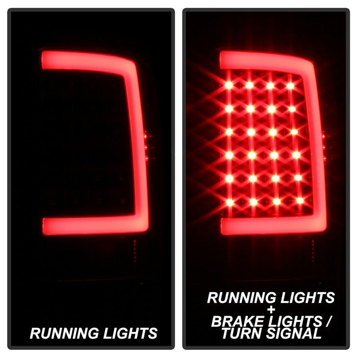 MZORANGE Right LED Tail Light Assembly – For 2013-2018 Dodge Ram 1500, 2500, 3500 – Chrome Housing