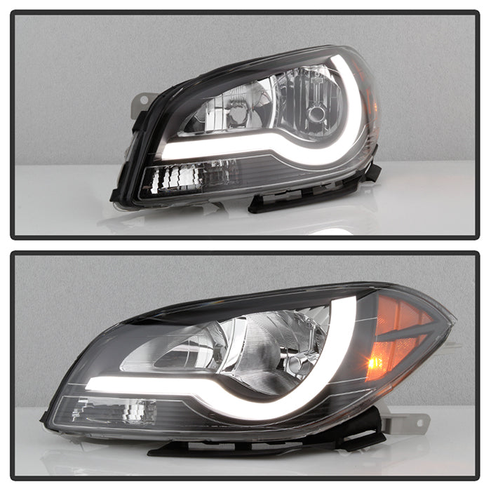 Pair Black Housing Headlights For 2008-2012 Chevy Malibu – Driver & Passenger Side