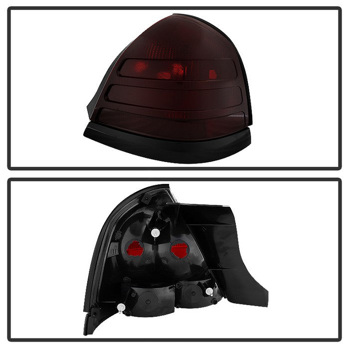 Xtune Tail Lights Ford Crown Victoria (1999-2011) [OEM Style] Red Smok