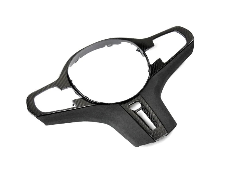 AutoTecknic Carbon Alcantara Steering Wheel Trim - G11/ G12 7-Series