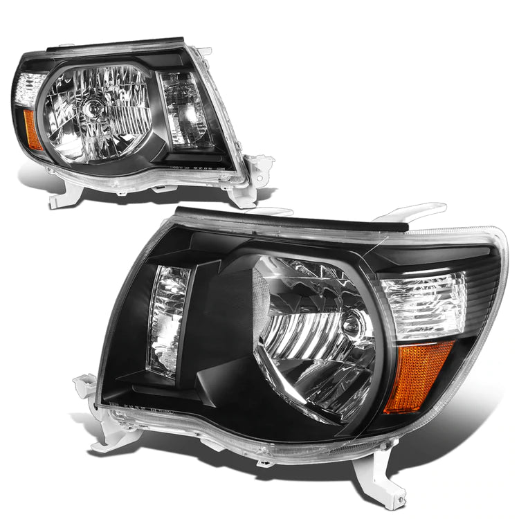 DNA OEM Style Headlights Toyota Tacoma (05-11) w/ Amber Corner Light -  Black or Chrome