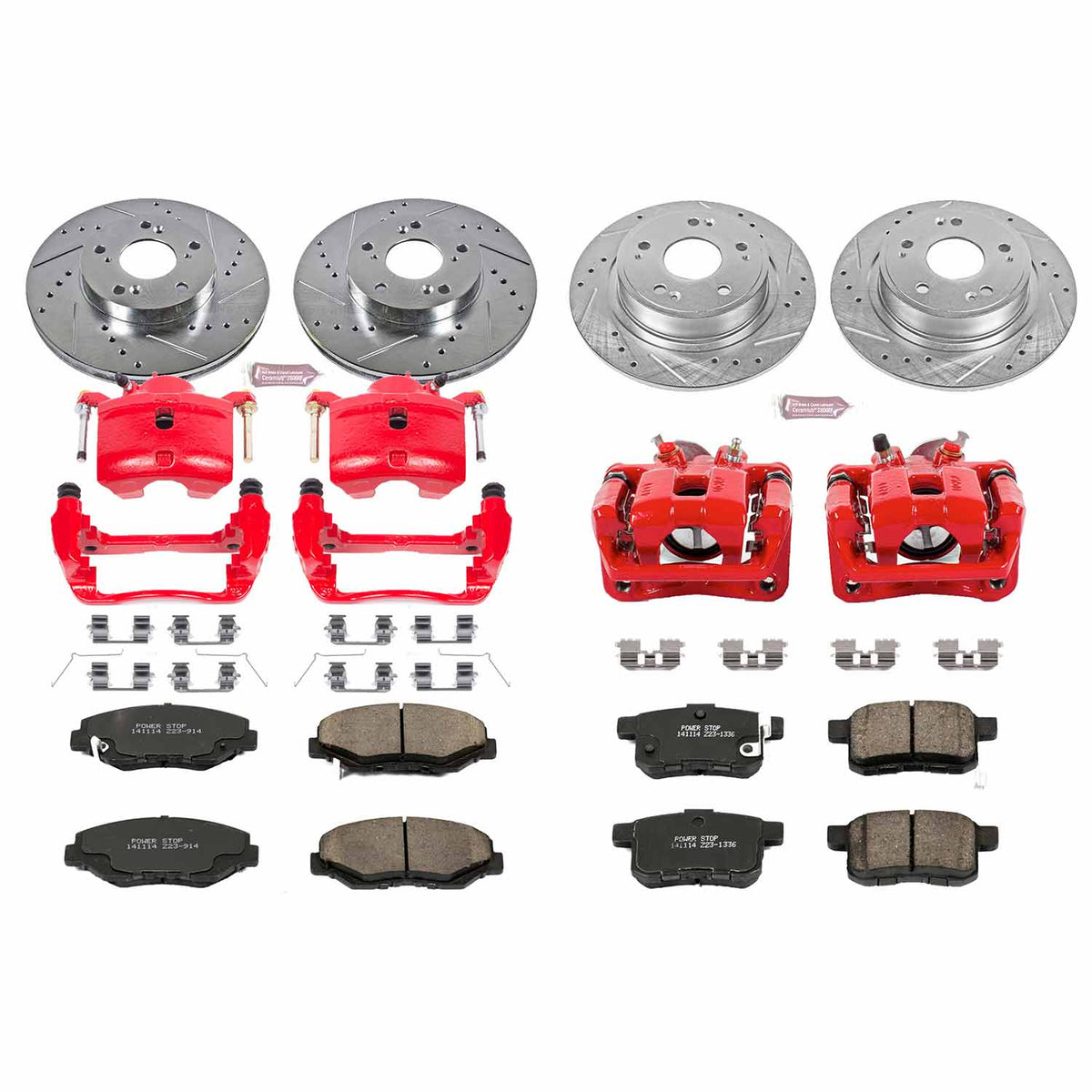 Power Stop Rear Autospecialty Brake Kit w/Calipers | 2013-2017 Honda Accord (KCOE5368A) main image 0