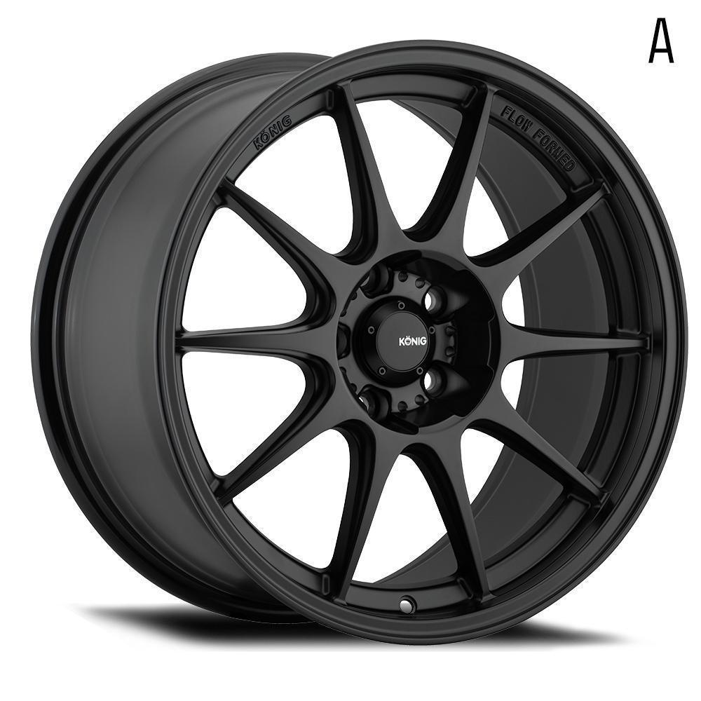 Konig Dekagram Wheels 19x9.5A | 5x114.3 , +25 , +35 | Semi-Matte Black