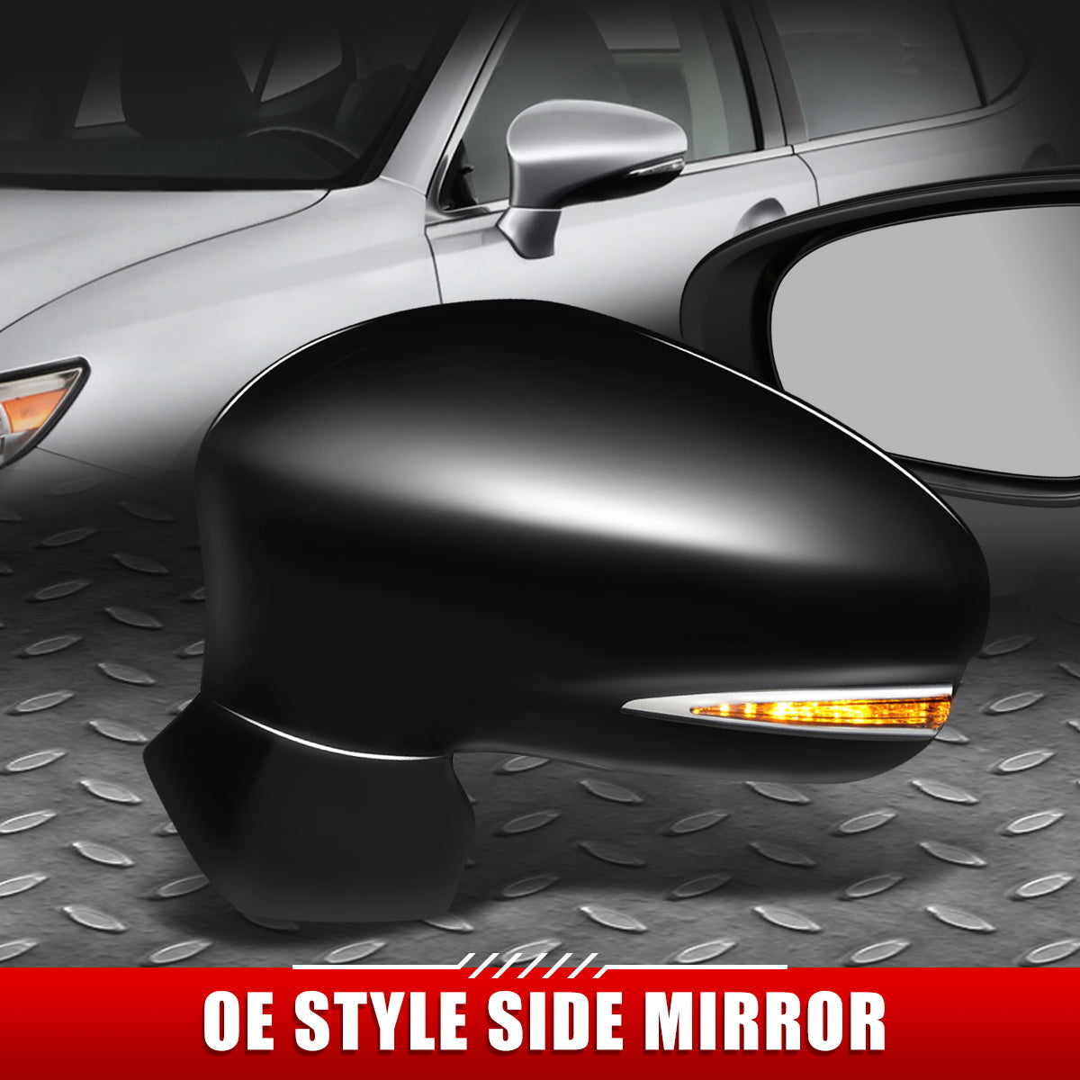 DNA Side Mirror Lexus ES350 (13-15) [OEM Style / Powered + Heated + Memory  + Puddle Lights] Driver / Passenger Side