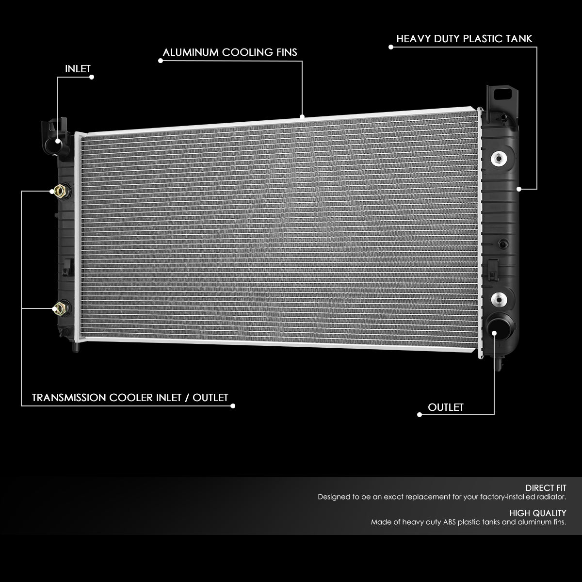 DNA Radiator GMC Sierra 2500 3500 HD 8.1 (03-07) [DPI 2948] OEM Replac –  Redline360