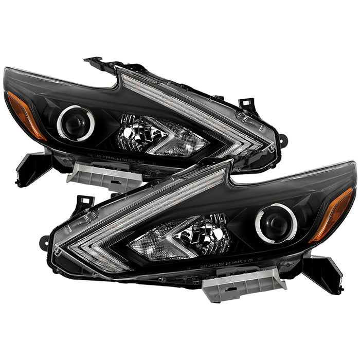 Xtune Headlights Nissan Altima Sedan 16 18 Oe Style W Switch Black Redline360