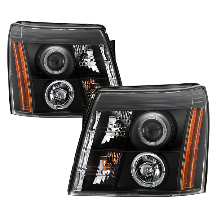 thumbnail image 2 of Smoke Projector Headlights W/ LED Halo For 2002-2006 Cadillac Escalade – Pair 2 of 6