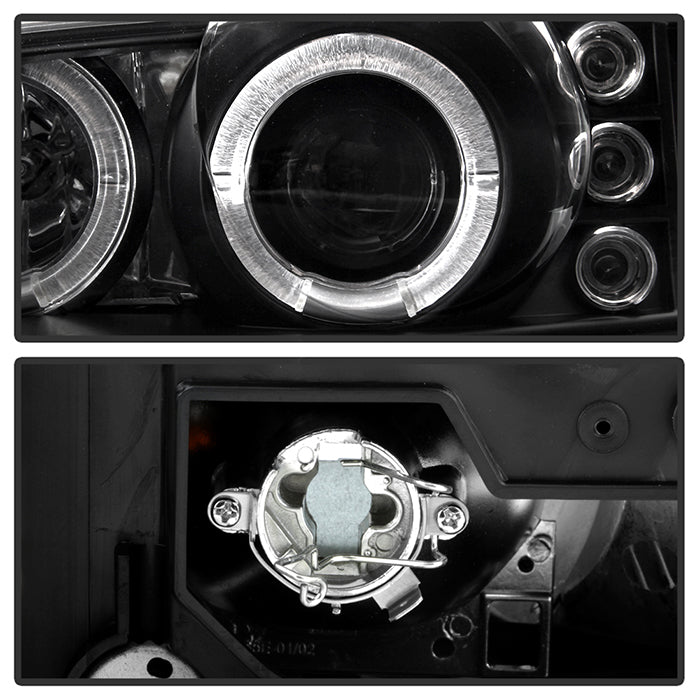 Black Headlight Pair For 2001-2007 Dodge Caravan & Chrysler Town & Country