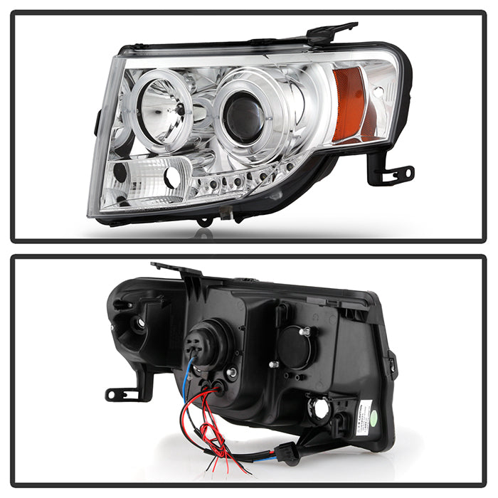 For 2013-2016 Ford Escape SUV Chrome Halogen Headlights Assembly Left+Right Pair for Sale