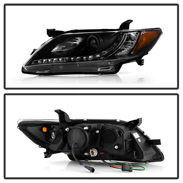 Chrome Housing Projector Headlight Assembly Pair For 2007-2009 Toyota Chrome Housing Projector Headlight Assembly Pair For 2007-2009 Toyota