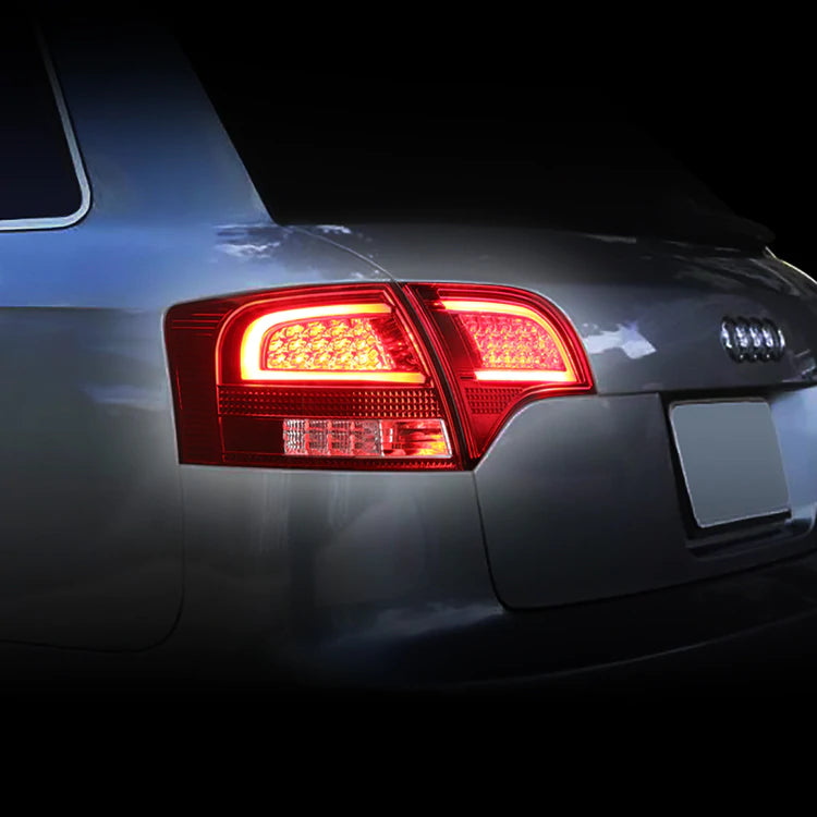 DNA LED Tail Lights Audi A4 / S4 Wagon (05-08) w/ 3D LED Bar Clear / – Redline360