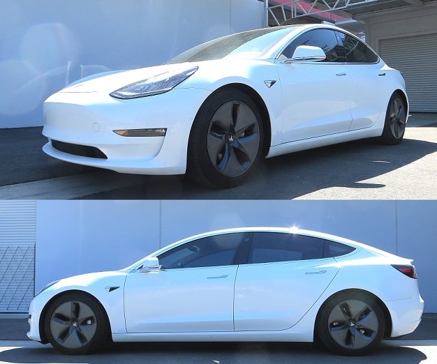 Tesla model store 3 lowered