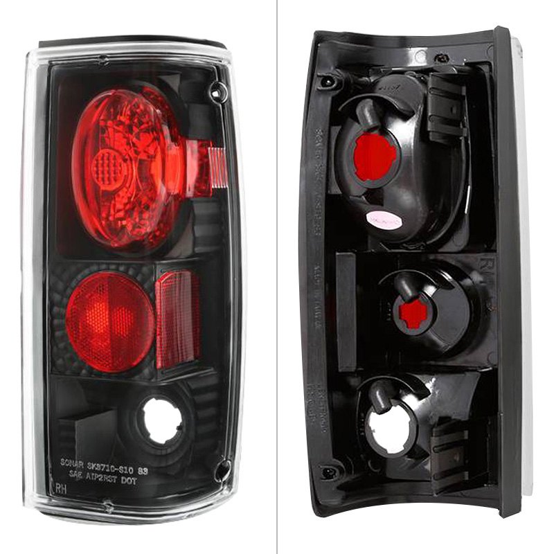 Spyder Euro Style Tail Lights Chevy S10/S10 Blazer (82-93) Black