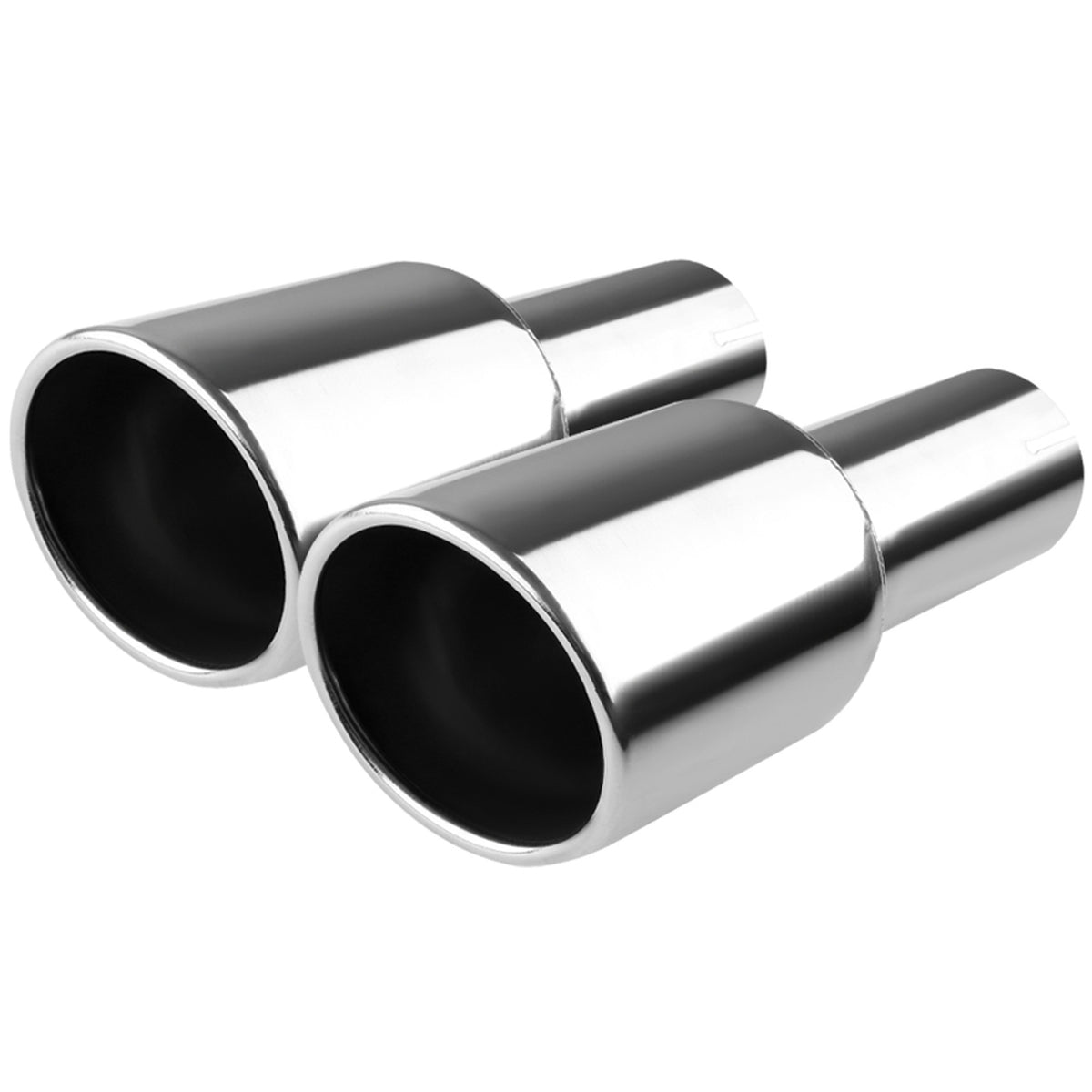 SpecD Muffler Tips (AStyle) 2.5" w/ 4" Tips in Chrome / Blue / Purpl Redline360