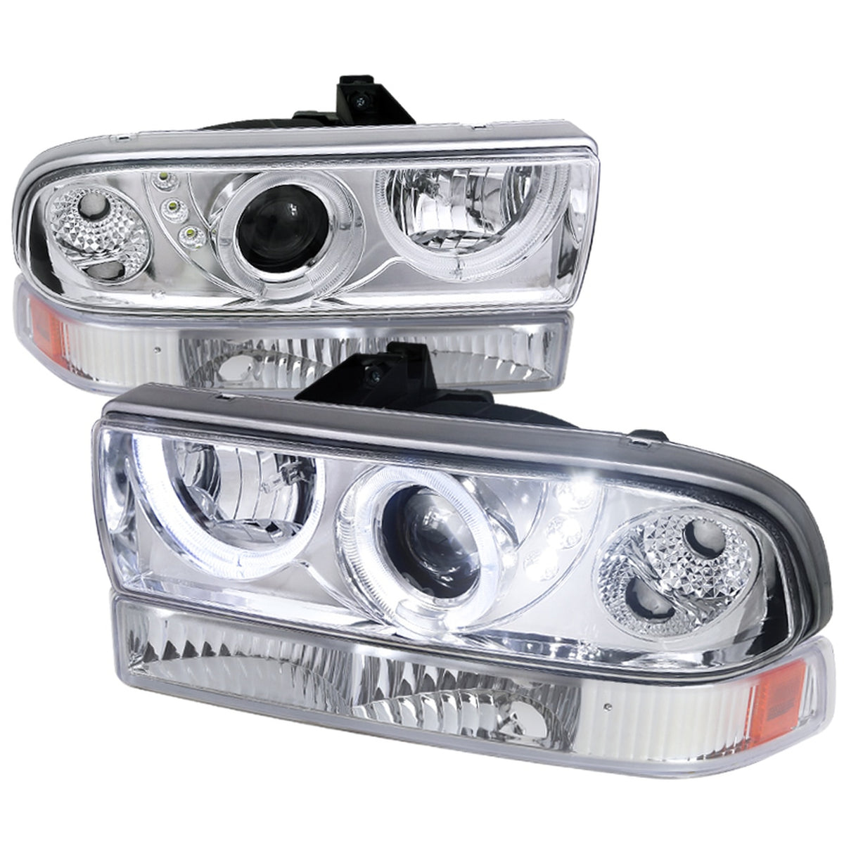 Spec-D Projector Headlights Chevy Blazer & S10 (98-04) Dual LED