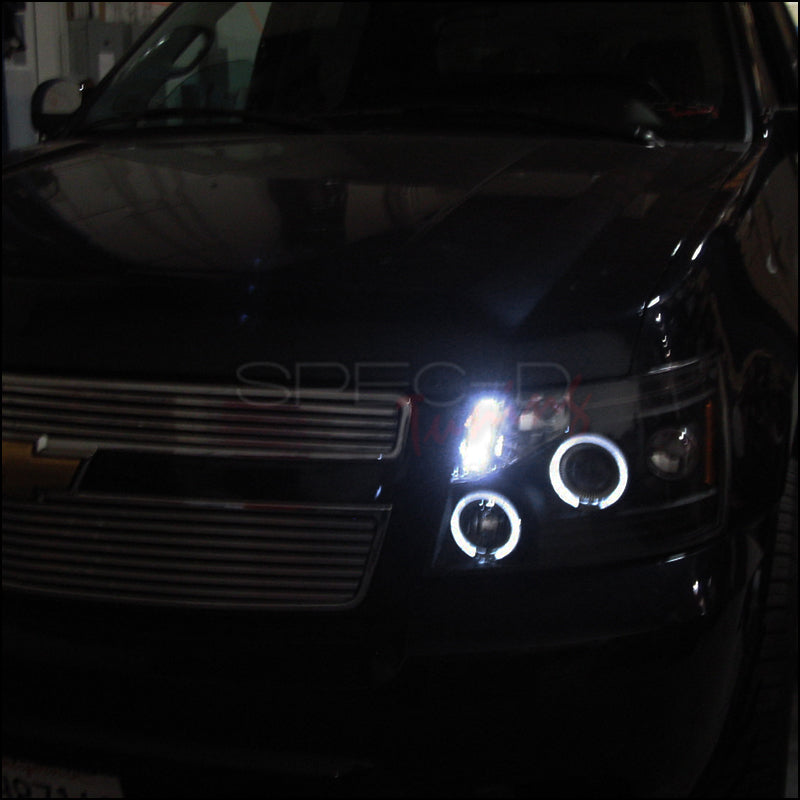 Spec-D Projector Headlights Chevy Tahoe / Avalanche [Dual Halo LED