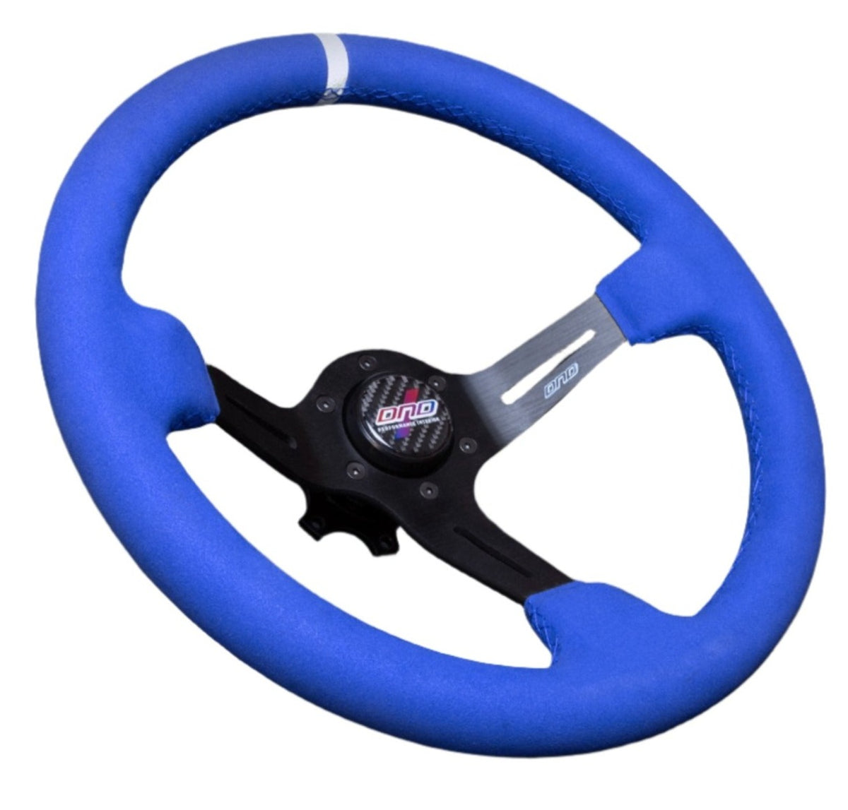 DND Full Color Alcantara Race Steering Wheel (75mm Deep, 350mm) 6 Bolt