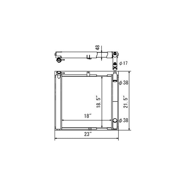 thumbnail image 2 of Koyorad A2677 Radiator – Direct Fit Replacement For 2003-2009 Chrysler PT Cruiser 2.4L Turbo (Automatic) 2 of 10